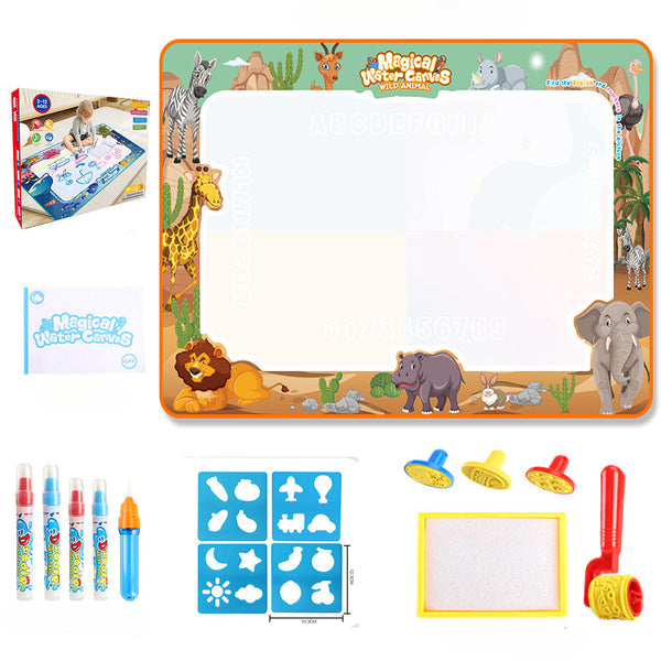 Magic Aqua Doodle Canvas