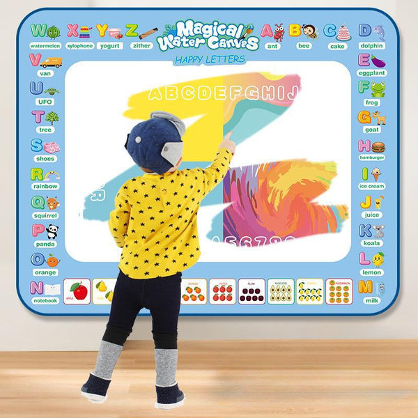 Magic Aqua Doodle Canvas