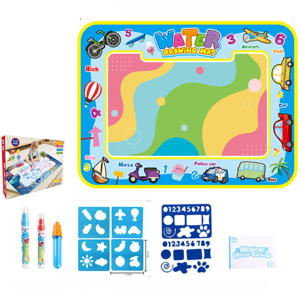 Magic Aqua Doodle Canvas