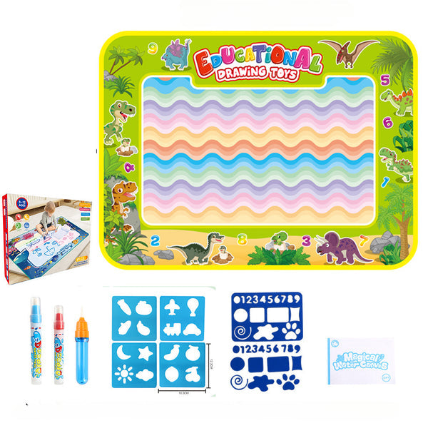 Magic Aqua Doodle Canvas