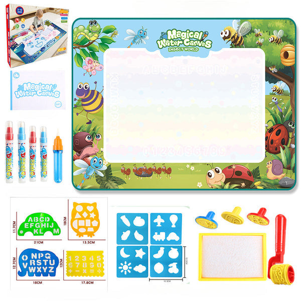 Magic Aqua Doodle Canvas