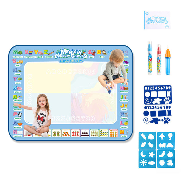 Magic Aqua Doodle Canvas
