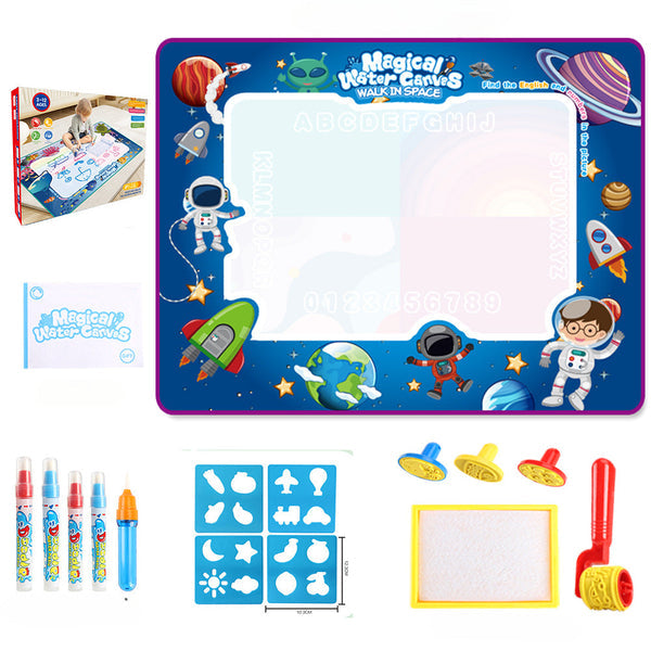 Magic Aqua Doodle Canvas