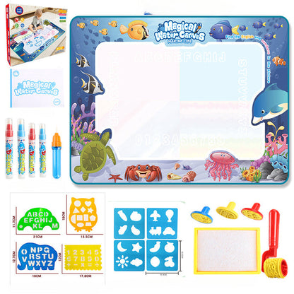 Magic Aqua Doodle Canvas