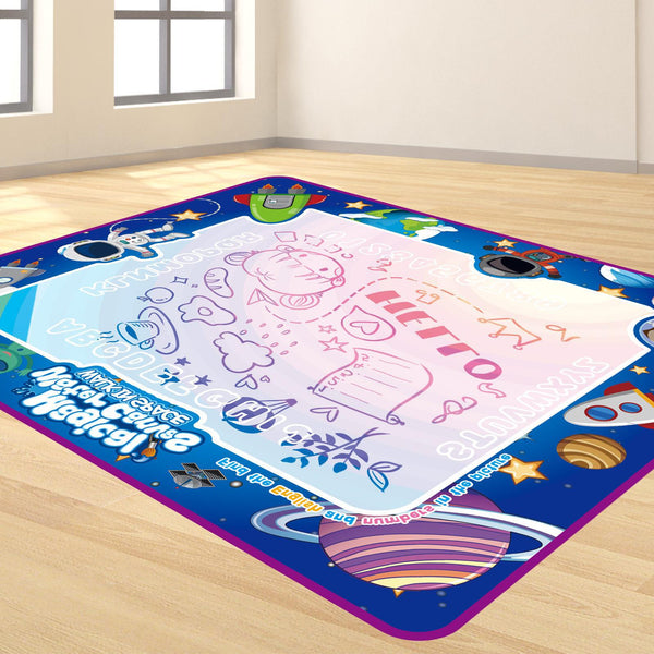 Magic Aqua Doodle Canvas