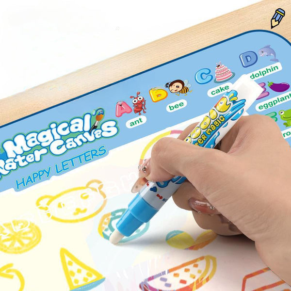 Magic Aqua Doodle Canvas