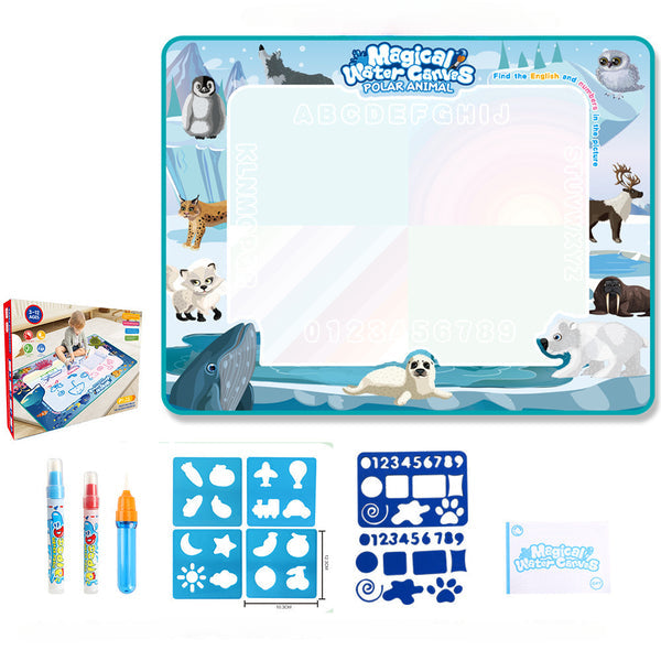 Magic Aqua Doodle Canvas