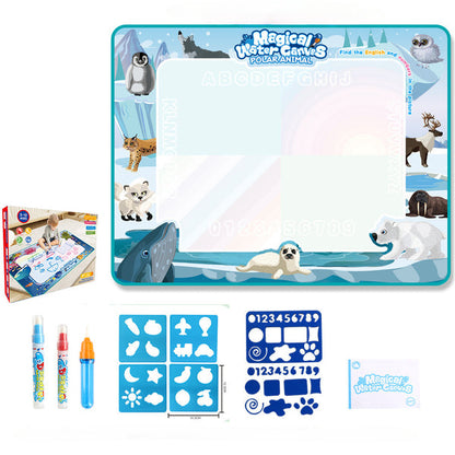 Magic Aqua Doodle Canvas