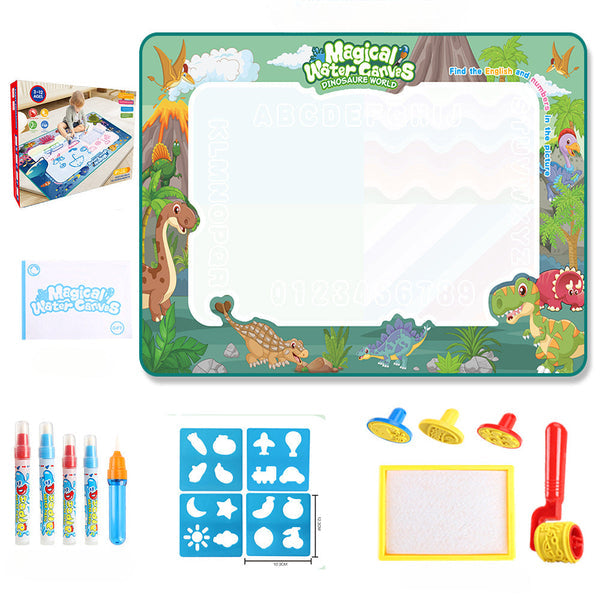 Magic Aqua Doodle Canvas